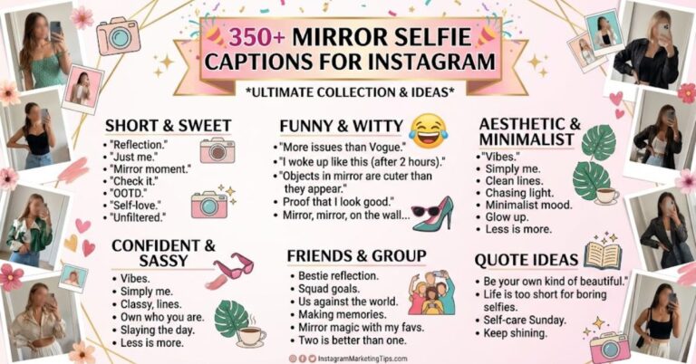 Mirror Selfie Captions