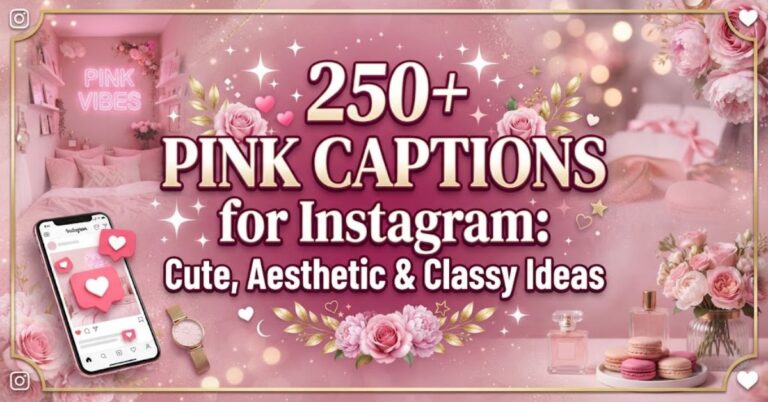 Pink Captions