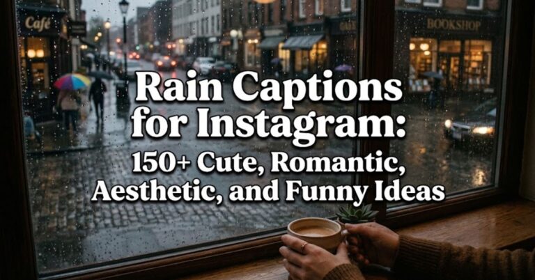 Rain Captions for Instagram