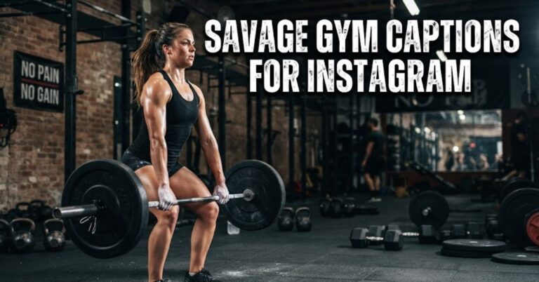 Savage Gym Captions for Instagram